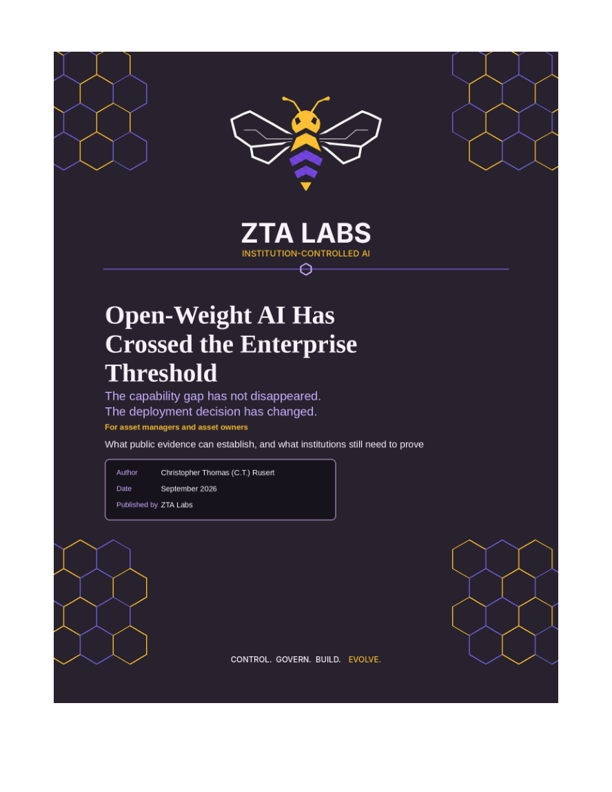 Open-Weight AI Has Crossed the Enterprise Threshold publication cover