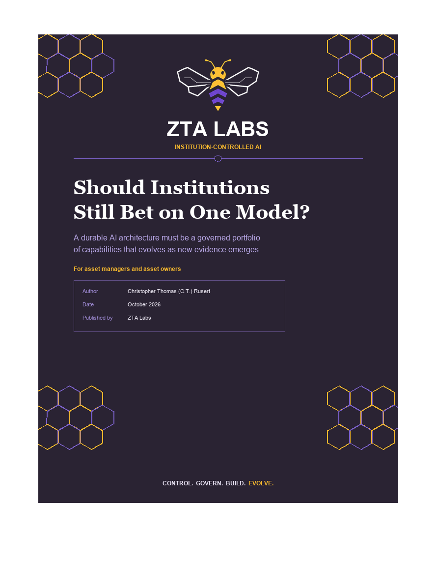 Should Institutions Still Bet on One Model? publication cover